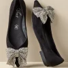 Soft Surroundings flats-Azura Adularia Bow Flat