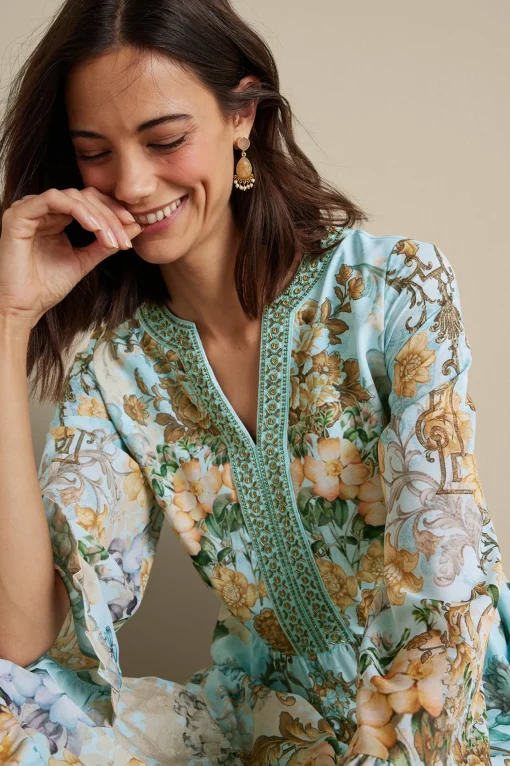 Soft Surroundings Feminine Flourish | Vacation Shop-Baroque Maxi Dress