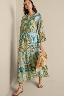 Soft Surroundings Feminine Flourish | Vacation Shop-Baroque Maxi Dress