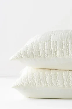 Soft Surroundings pillowcases & shams-Blanche Voile Euro Sham