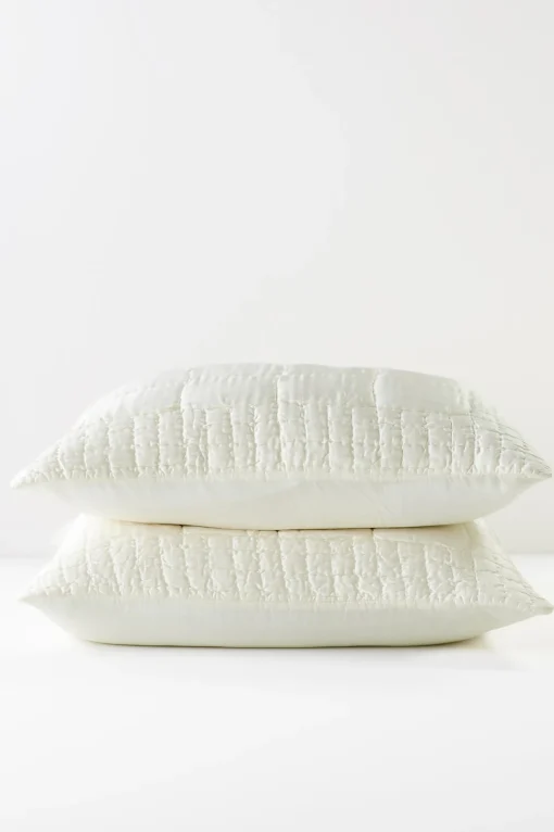 Soft Surroundings pillowcases & shams-Blanche Voile Euro Sham