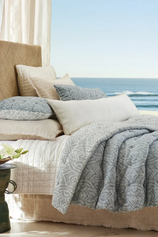 Soft Surroundings pillowcases & shams-Blanche Voile Euro Sham