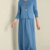 Soft Surroundings solids | maxi-Cassie Dress