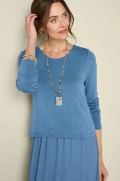 Soft Surroundings solids | maxi-Cassie Dress
