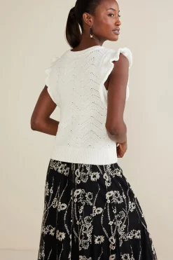 Soft Surroundings Sweaters & Cardigans | sleeveless-Celina Flutter Sleeve Sweater