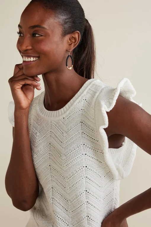 Soft Surroundings Sweaters & Cardigans | sleeveless-Celina Flutter Sleeve Sweater