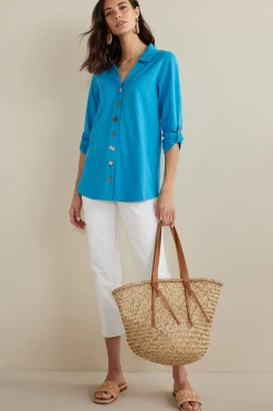 Soft Surroundings Vacation Shop | three quarter length-Danielle 3/4 Sleeve Tunic