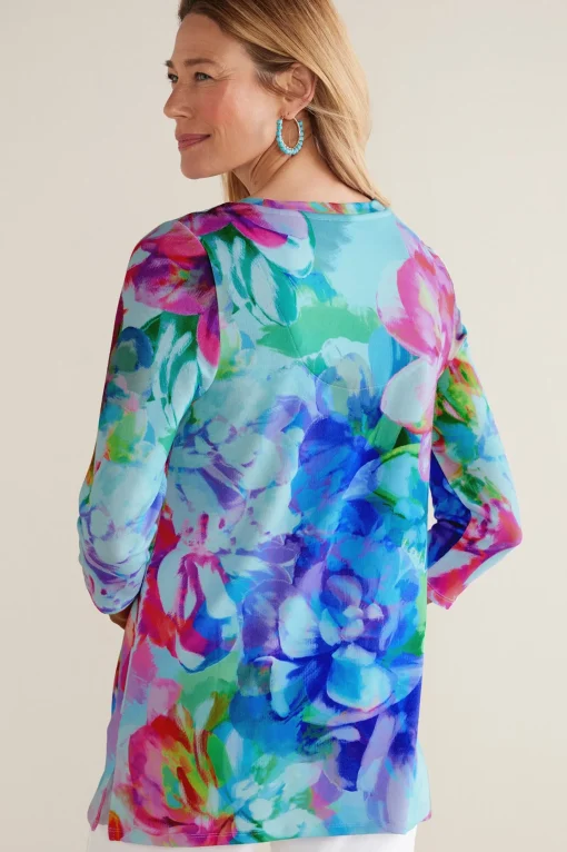 Soft Surroundings three quarter length | pullovers-Darcy Tunic