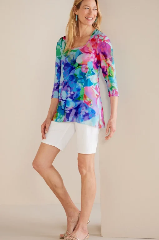 Soft Surroundings three quarter length | pullovers-Darcy Tunic