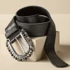 Soft Surroundings Belts-Dolly Embellished Buckle Belt