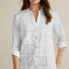 Soft Surroundings long sleeve | shirts-Eleanor Crochet Shirt