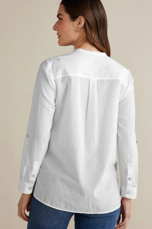 Soft Surroundings long sleeve | shirts-Eleanor Crochet Shirt