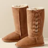 Soft Surroundings boots-Emu Australia Platinum Hi Lace Boot