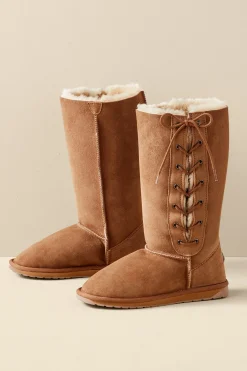 Soft Surroundings boots-Emu Australia Platinum Hi Lace Boot