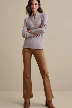Soft Surroundings full length | bootcut-Faux Suede Bootcut Pants