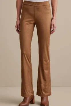Soft Surroundings full length | bootcut-Faux Suede Bootcut Pants