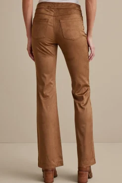 Soft Surroundings full length | bootcut-Faux Suede Bootcut Pants