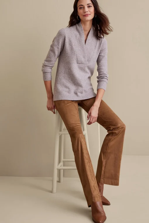 Soft Surroundings full length | bootcut-Faux Suede Bootcut Pants