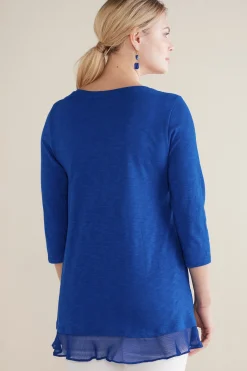 Soft Surroundings Feminine Flourish | three quarter length-Grace Top