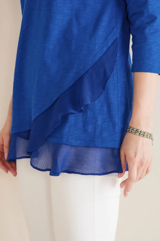 Soft Surroundings Feminine Flourish | three quarter length-Grace Top