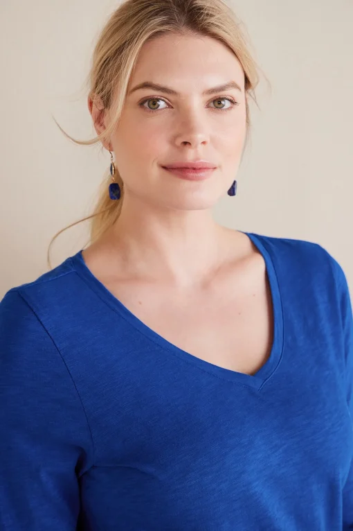 Soft Surroundings Feminine Flourish | three quarter length-Grace Top