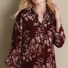Soft Surroundings EVelvet Styles | elbow length-Icon Silk Velvet Poets Shirt