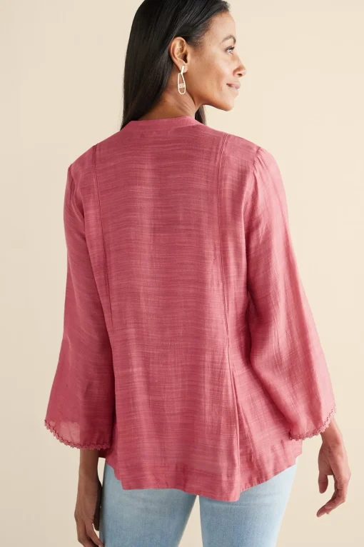 Soft Surroundings Feminine Flourish | Vacation Shop-Kateri Soutache Embroidered Top