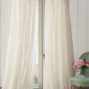 Soft Surroundings Window Coverings-Linen Balloon Drapery Panel