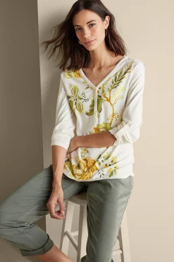Soft Surroundings Wear Now Styles | long sleeve-Maja Printed Pullover