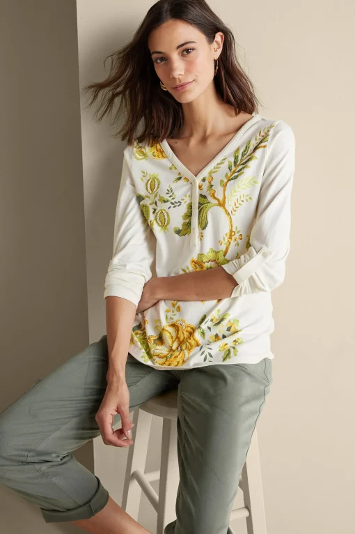 Soft Surroundings Wear Now Styles | long sleeve-Maja Printed Pullover