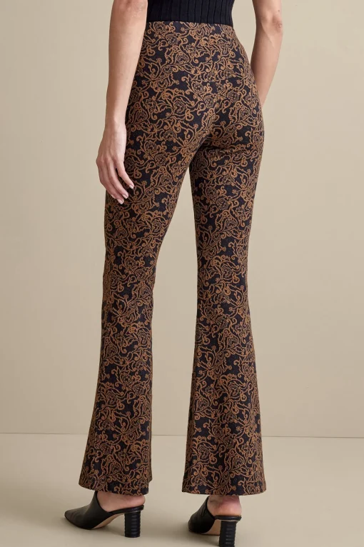 Soft Surroundings full length-Mara Jacquard Pants