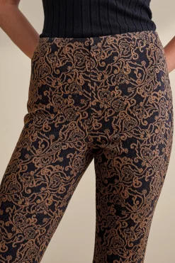 Soft Surroundings full length-Mara Jacquard Pants