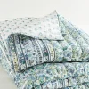 Soft Surroundings quilts, coverlets & duvet covers-Margo Iris Reversible Printed Quilt