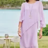 Soft Surroundings solids | short-Mariah Silk Dress