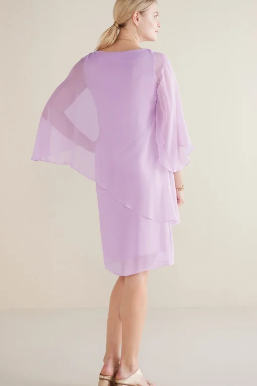Soft Surroundings solids | short-Mariah Silk Dress