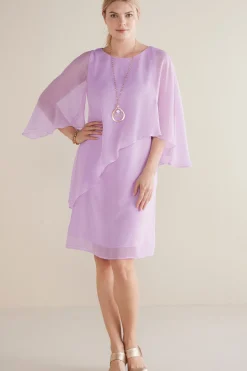 Soft Surroundings solids | short-Mariah Silk Dress