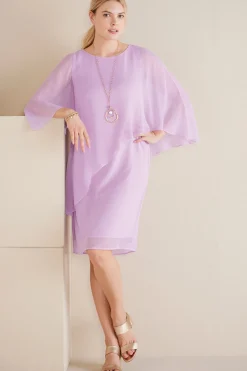 Soft Surroundings solids | short-Mariah Silk Dress