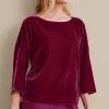 Soft Surroundings EVelvet Styles | three quarter length-Millie Velvet Tunic