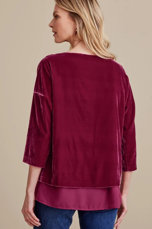 Soft Surroundings EVelvet Styles | three quarter length-Millie Velvet Tunic