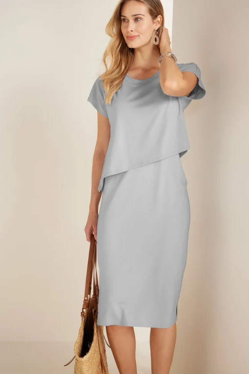 Soft Surroundings solids | mid-length-Mykonos Dress