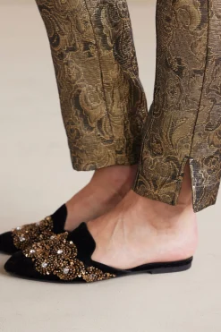 Soft Surroundings ankle | straight-Nevina Jacquard Trouser