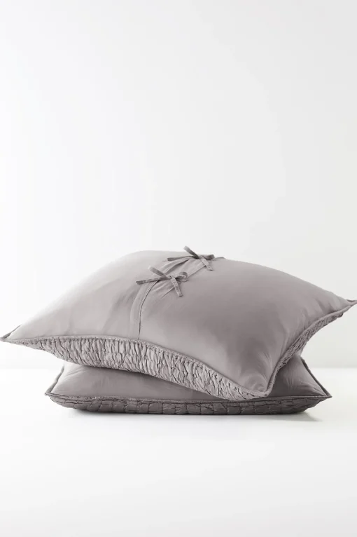 Soft Surroundings pillowcases & shams-Nicolette Crinkle Sham