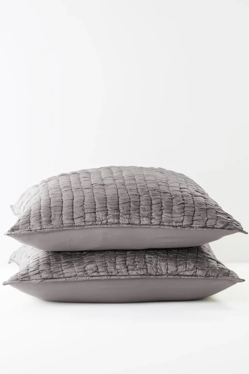 Soft Surroundings pillowcases & shams-Nicolette Crinkle Sham