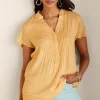Soft Surroundings short sleeve | pullovers-Offshore Top