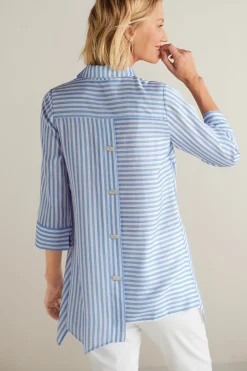 Soft Surroundings Into The Blues | Vacation Shop-On Pointe Shirt