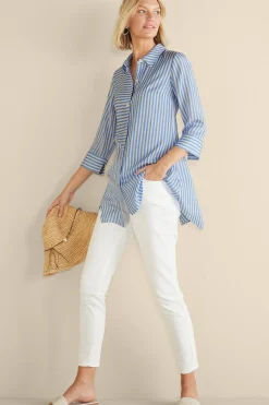Soft Surroundings Into The Blues | Vacation Shop-On Pointe Shirt