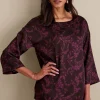 Soft Surroundings three quarter length | pullovers-Petites Selina Top