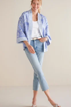 Soft Surroundings Jeans-Petites Ultimate Denim Slim Leg Crop Jeans