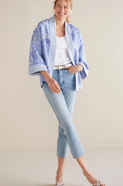 Soft Surroundings Jeans-Petites Ultimate Denim Slim Leg Crop Jeans
