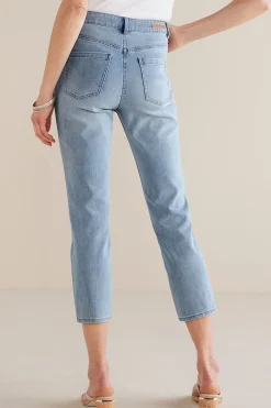 Soft Surroundings Jeans-Petites Ultimate Denim Slim Leg Crop Jeans